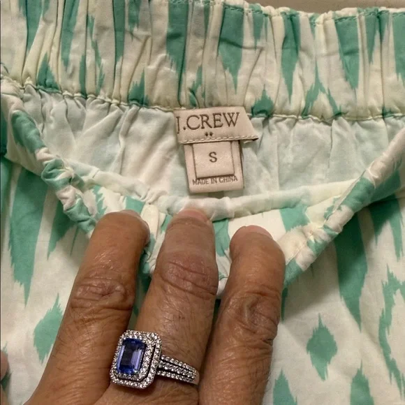 J. Crew Mint and White Ikat Skirt - Picture 5 of 8